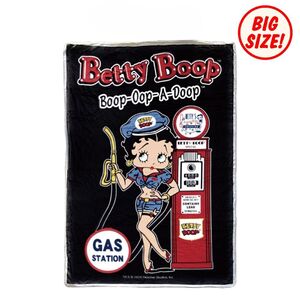 BOA BLANKET【BETTY BOOP-BK】ボアブランケット ベティ / US MOTOR アメリカン雑貨 インテリア ガレージ 車 バイク アメリカ雑貨