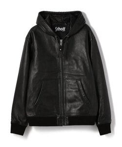 Ｍサイズ　Schott ショット レザー フルジップ パーカー　Schott LEATHER FULLZIP PARKA レザー フルジップ パーカー　シープレザー