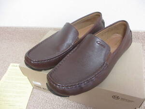 クラークス Clarks★オズウィック プレイン Oswick Plain ★UK 8.5 JP 26.5★メンズ ローファー ビジネス シューズ 革靴 ブラウン レザー