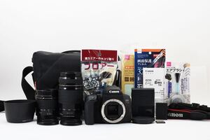 【保証】デジタル一眼レフカメラ CANON EOS Kiss X10i標準&望遠ダブルレンズセットCanon EF 28-80㎜1:3.5-5.6II/Canon EF 75-300㎜1:4-5.6