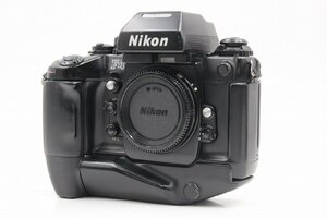 【行董】Nikon ニコン 一眼レフカメラ F4 ボディ フィルムカメラ MB-21 バッテリーパック付き 光学機器 AA269BOM49