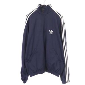 BALENCIAGA×adidas バレンシアガ アディダス 23SS オーバーサイズコットンテリージャージージャケット ネイビー 2 ITGPFK8T78RY