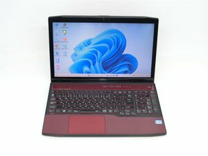 カメラ/中古ノートパソコンFMV　AH77/J　3世代COREi7　3632QM/15.6型/8GB/新品SSD512GB/HDMI/無線WIFI/Bluetooth/テンキー/WIN11/office