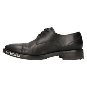 BALENCIAGA バレンシアガ SOFT DERBY L20 レースアップ レザー ソフト ダービーシューズ ブラック 590716 WA6F0