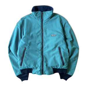 80s 黒タグ Eddie Bauer フリース ライナー ナイロン シェル ジャケット S / 80年代 ビンテージ エディーバウアー ターコイズ