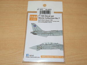 デフモデル 1/144 F-14A デカールセット ムービーコレクション No.7 トップガン 1986 JD14002 DEF.MODEL