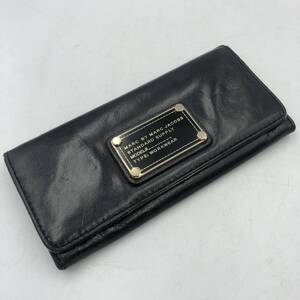 【MARC BY MARC JACOBS】マークジェイコブズ 長財布 レディース 財布 ブラック 黒 レザー 中古