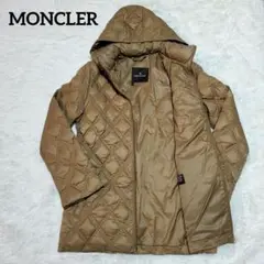 【美品】MONCLER モンクレール　キルティング ダウンジャケ ット 茶タグ