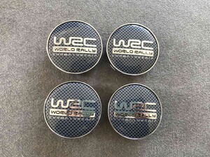 ★WRC WORLD RALLY★T4★ ホイールセンターキャップ ハブキャップカバー 車用 4個セット 外径60mm