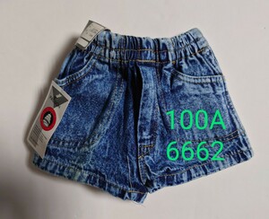 100Aレトロデニムショートパンツ6662