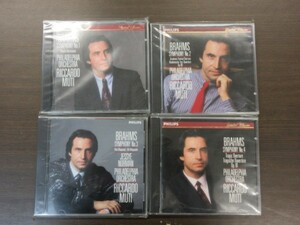 天3//CD//無傷!!//4枚セット★Philips ブラームス：交響曲第1,2,3,4番／リッカルド・ムーティ（Riccardo Muti）