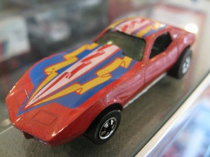 香港製ヴィンテージ★マテル ホットウィール コルベットスティングレー 1975 レッドライン 赤箱モデル★箱無し本体のみ