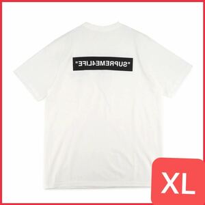 ★送料無料★【新品】XLサイズ Supreme 4 Life Tee WHITE シュプリーム 4 ライフ Tシャツ ブラック ロゴ ホワイト 半袖 黒 白