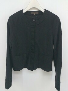 ◇ Demi-Luxe BEAMS デミルクス ビームス 長袖 カーディガン サイズ36 ブラック レディース P