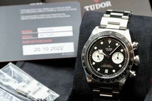 極美品！ 【付属品全て有】 M79360 TUDOR 正規店購入 ブラックベイ クロノグラフ 黒 チューダー BLACKBAY CHRONO 腕時計 チュードル