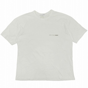 コムデギャルソンシャツ COMME des GARCONS SHIRT ロゴプリント Tシャツ カットソー トップス クルーネック コットン 半袖 FI-T017 サイズL