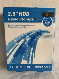  【1円オークション】ハードディスク 外付けHDD 2TB 2.5インチハードディスク 1TB HDD 容量 高速転送 耐衝撃静音 USB3.0 ANK0525