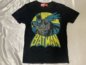 【送料無料 値下げ交渉歓迎】バットマン ビッグロゴ 半袖Tシャツ Mサイズ グラフィック ブラック DCコミックス 古着 アメリカ USA アメコミ