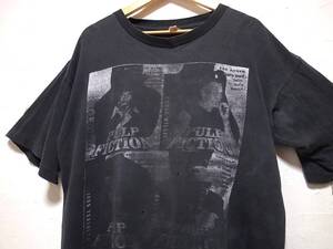 【激レア】90s PULP FICTION パルプフィクション 映画 ムービー Tシャツ/ビンテージ80s シザーハンズ タランティーノ LEON レオン レザボア