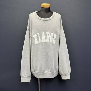 X-LARGE COLLEGE LOGO CREWNECK KNIT エクストララージ カレッジ ロゴ クルーネック ニット size XL 長袖