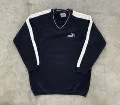 00s PUMA Vネックニット y2k