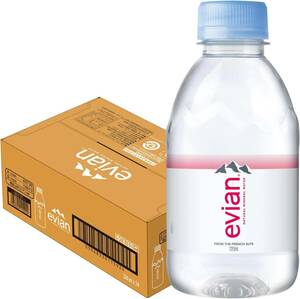 Evian(エビアン) 伊藤園 evian 硬水 ミネラルウォーター ペットボトル 220ml×24本 [正規輸入品]