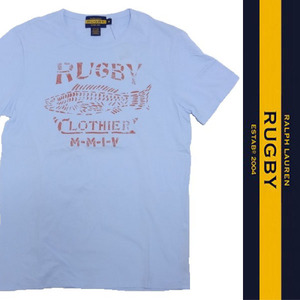 新品 RUGBY S/S T-SHIRT ラグビー 半袖 Tシャツ ポロ ラルフローレン POLO RALPH LAUREN プリント 刺繍 コットン M 入手困難 09 正規品