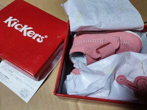 Kickers キッカーズ ベビーシューズ　子供靴　女の子靴　男の子靴 BILOU ROSE CLAIR 定価14000　未使用　21（13cm）