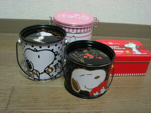 スヌーピー　お菓子缶　４種セット