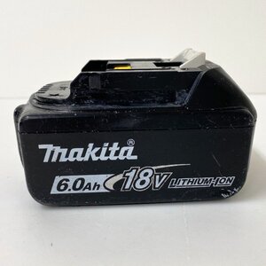 【送料無料】makita マキタ リチウムイオンバッテリー 18V 6.0Ah BL1860B 中古【Ae481691】