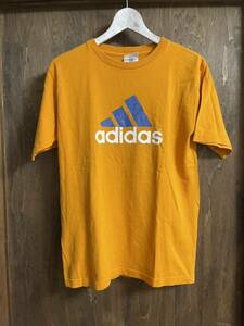 adidas アディダス　ヴィンテージアメリカ製ロゴTシャツ プリントTシャツ L