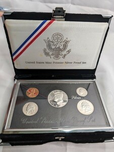 【E】③アメリカプルーフコインセット　銀貨　United States Mint Premier Silver Proof Set 1996