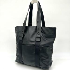 【高級機能性】FARO　ファーロ　Flight Tote フライトトート トートバッグ　レザー ブラック　黒　A4 肩掛け　大容量　本革　牛革　マチ有