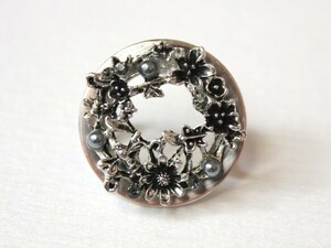 ●帯留 Wreath silver●