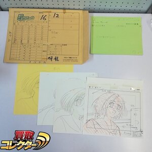 mBM080b [人気] アニメ 東京ミュウミュウ 2002年版 第16話 カット12 れたす 原画 動画 レイアウト 修正 タイムシート等 | ホビー H