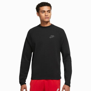 ナイキ NIKE TECH FLEECE S テックフリース　黒 M DD5258-010カットソー 長袖 メンズ エッセンシャル クルーネック　トレーナー