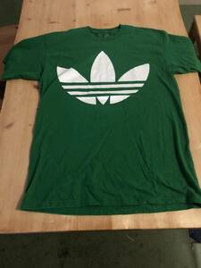 adidas 半袖Ｔシャツ　Ｌ　グリーン　美品