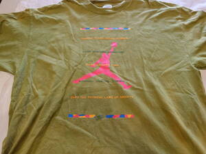 90ｓVintage　NIKE　AIR　JORDAN T-shirts　【zero ground time】　銀タグ　米国製　size　XL