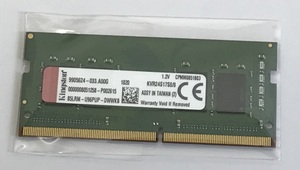 KINGSTON KVR24S17S8/8 PC4-2400T 8GB DDR4 ノートパソコン用メモリ DDR4-19200 8GB 260ピン DDR4 LAPTOP RAM 中古品動作品