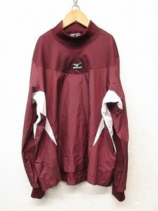 k5723：MIZUNO ミズノ トレーニングジャケット M ポリジャケット/長袖シャツ トレーニングウェア えんじ/野球 #12JE4J30：35　