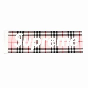 Supreme シュプリーム Burberry BOX LOGO STICKER ステッカー ピンク