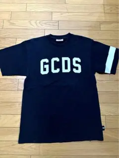 GCDS ジーシーディーエス ロゴプリント Tシャツ ブラック Mサイズ