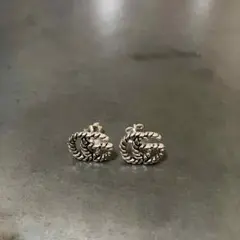 SILVER925 GG STUD EARRINGS /シルバー/ピアス