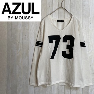 AZUL by moussy★アズールバイマウジー★裏起毛 長袖 カットソー★サイズS　2215-195