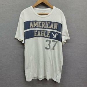 H122 American Eagle Outfitters アメリカンイーグルアウトフィッターズ Tシャツ 半袖 カットソー クルーネック カジュアル ホワイト L