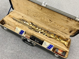 【TJ-4051】1円～ SELMER HENLI PARIS MarkⅥ マーク6ヴィンテージ ソプラノ サックス 19万番台 1971年製 ケース付き 中古 保管品