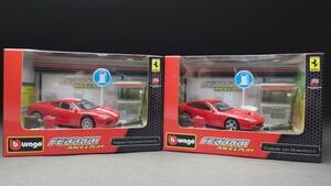 burago 1/43 FERRARI RACE&PLAY 2台セット