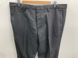 大きいサイズ　パンツ　スラックス　ミニヘリンボーンウール　Ｗ91／Ｌ76表示　Ｗ実寸約96ｃｍ　チャーコールグレィ　ＧＡＰ★中古格安！