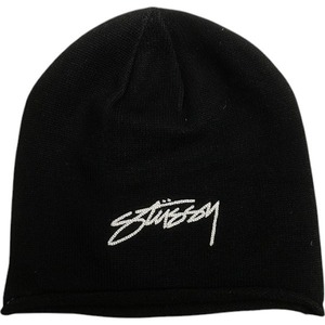 STUSSY ステューシー 24AW SKULLCAP ROLLED EDGE BLACK ビーニー 黒 Size 【フリー】 【新古品・未使用品】 20808301