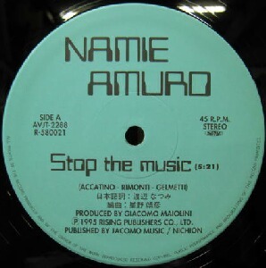 $ 安室奈美恵 Namie Amuro / Stop the music (AVJT-2288) Sophie / Stop The Music (Y&Co. Remix) 限定盤 反り レコード YYY85-1537-25-59